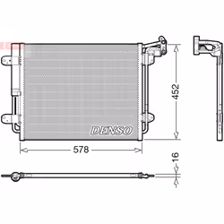 Condenseur, climatisation DENSO DCN32067