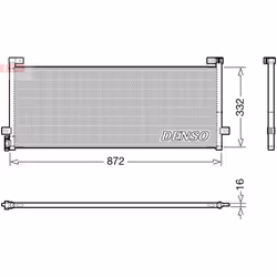 Condenseur, climatisation DENSO DCN99072