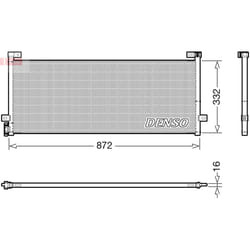 Condenseur, climatisation DENSO DCN99072