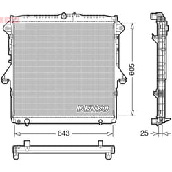 Radiateur moteur DENSO DRM10119