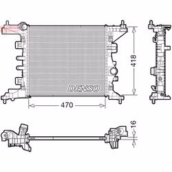 Radiateur moteur DENSO DRM20121