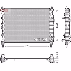 Radiateur moteur DENSO DRM20124