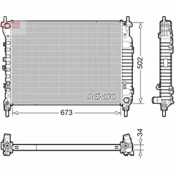 Radiateur moteur DENSO DRM20125