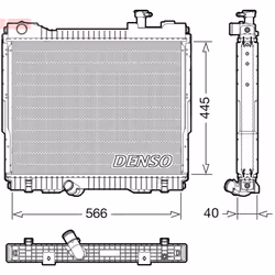 Radiateur, refroidissement moteur DENSO DRM23119
