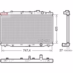 Radiateur moteur DENSO DRM40052