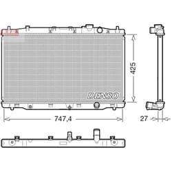 Radiateur moteur DENSO DRM40052