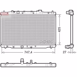 Radiateur moteur DENSO DRM40054