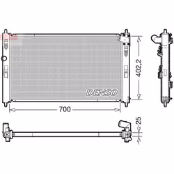 Radiateur moteur DENSO DRM45053