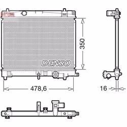 Radiateur moteur DENSO DRM50137