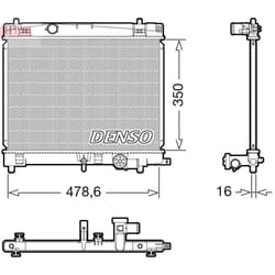 Radiateur moteur DENSO DRM50137