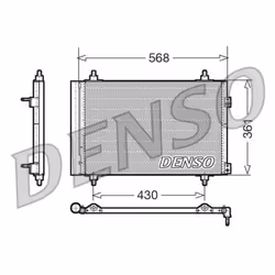 Condenseur, climatisation DENSO DCN07008