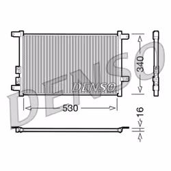 Condenseur, climatisation DENSO DCN01011
