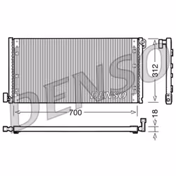Condenseur, climatisation DENSO DCN12001