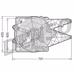 Ventilateur, refroidissement moteur DENSO DER09100