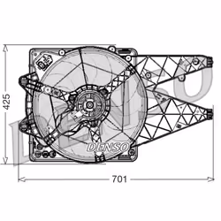 Ventilateur, refroidissement moteur DENSO DER01030