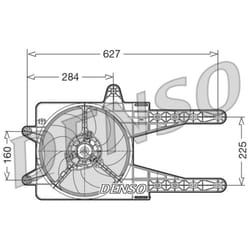 Ventilateur, refroidissement moteur DENSO DER09013