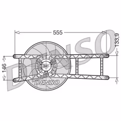 Ventilateur, refroidissement moteur DENSO DER09017