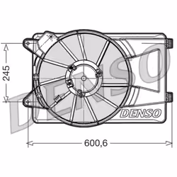 Ventilateur, refroidissement moteur DENSO DER09305