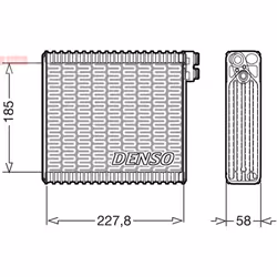 Évaporateur de climatisation DENSO DEV09011