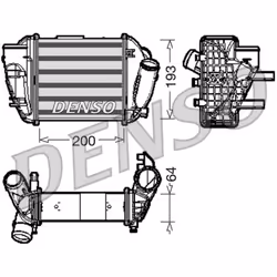 Intercooler DENSO DIT02005 gauche