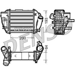 Intercooler DENSO DIT02005 gauche