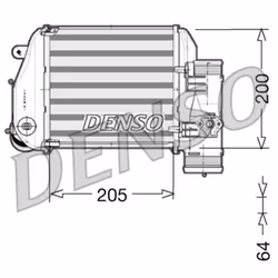 Intercooler DENSO DIT02024 gauche