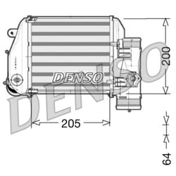 Intercooler DENSO DIT02024 gauche