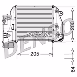 Intercooler DENSO DIT02025