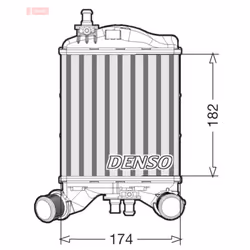 Intercooler DENSO DIT09112 gauche