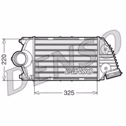 Intercooler DENSO DIT28015 gauche