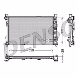 Radiateur, refroidissement moteur DENSO DRM17079