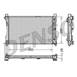 Radiateur, refroidissement moteur DENSO DRM17079