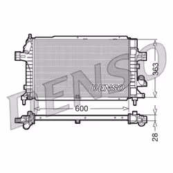 Radiateur, refroidissement moteur DENSO DRM20102
