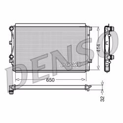 Radiateur, refroidissement moteur DENSO DRM32015