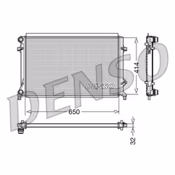 Radiateur, refroidissement moteur DENSO DRM32016