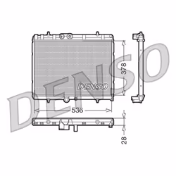 Radiateur, refroidissement moteur DENSO DRM07015