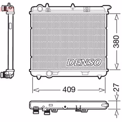 Radiateur, refroidissement moteur DENSO DRM21024