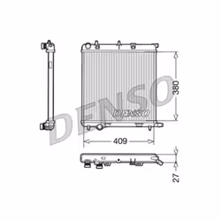 Radiateur, refroidissement moteur DENSO DRM21026