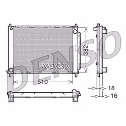 Condenseur, climatisation DENSO DRM23100