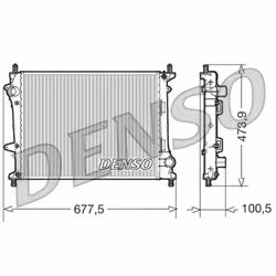 Radiateur, refroidissement moteur DENSO DRM09037