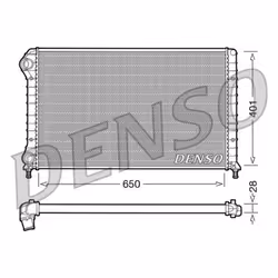 Radiateur, refroidissement moteur DENSO DRM09061
