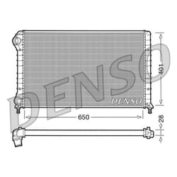 Radiateur, refroidissement moteur DENSO DRM09061
