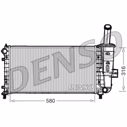 Radiateur, refroidissement moteur DENSO DRM09102
