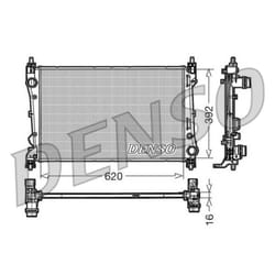 Radiateur, refroidissement moteur DENSO DRM09113