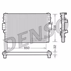 Radiateur, refroidissement moteur DENSO DRM12006