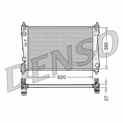 Radiateur, refroidissement moteur DENSO DRM13015