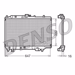 Radiateur, refroidissement moteur DENSO DRM44006
