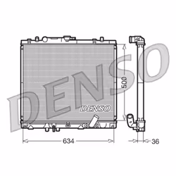 Radiateur, refroidissement moteur DENSO DRM45020