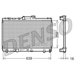Radiateur, refroidissement moteur DENSO DRM50013