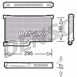 Échangeur de chaleur, chauffage habitacle DENSO DRR02004
